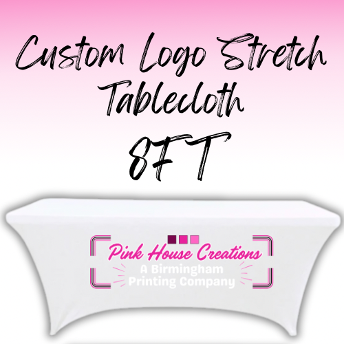 Custom Logo Stretch Tablecloth 8FT
