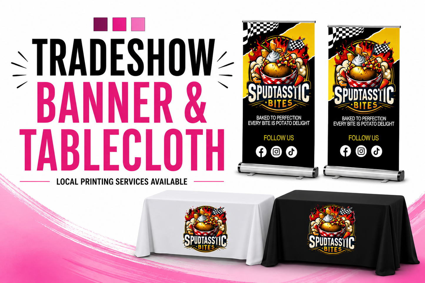 Tradeshow Retractable Banner & Tablecloth